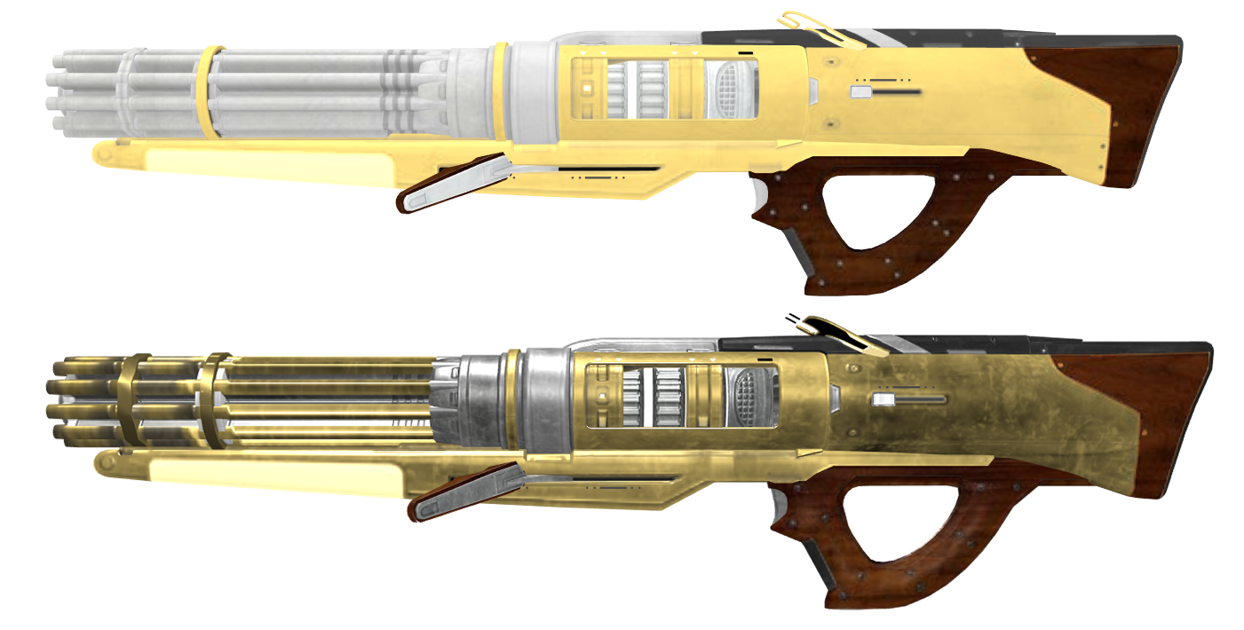 Destiny 2 models use Physically Based Rendering to more accurately simulate lighting. The mathematically correct color for gold is yellow vomit.