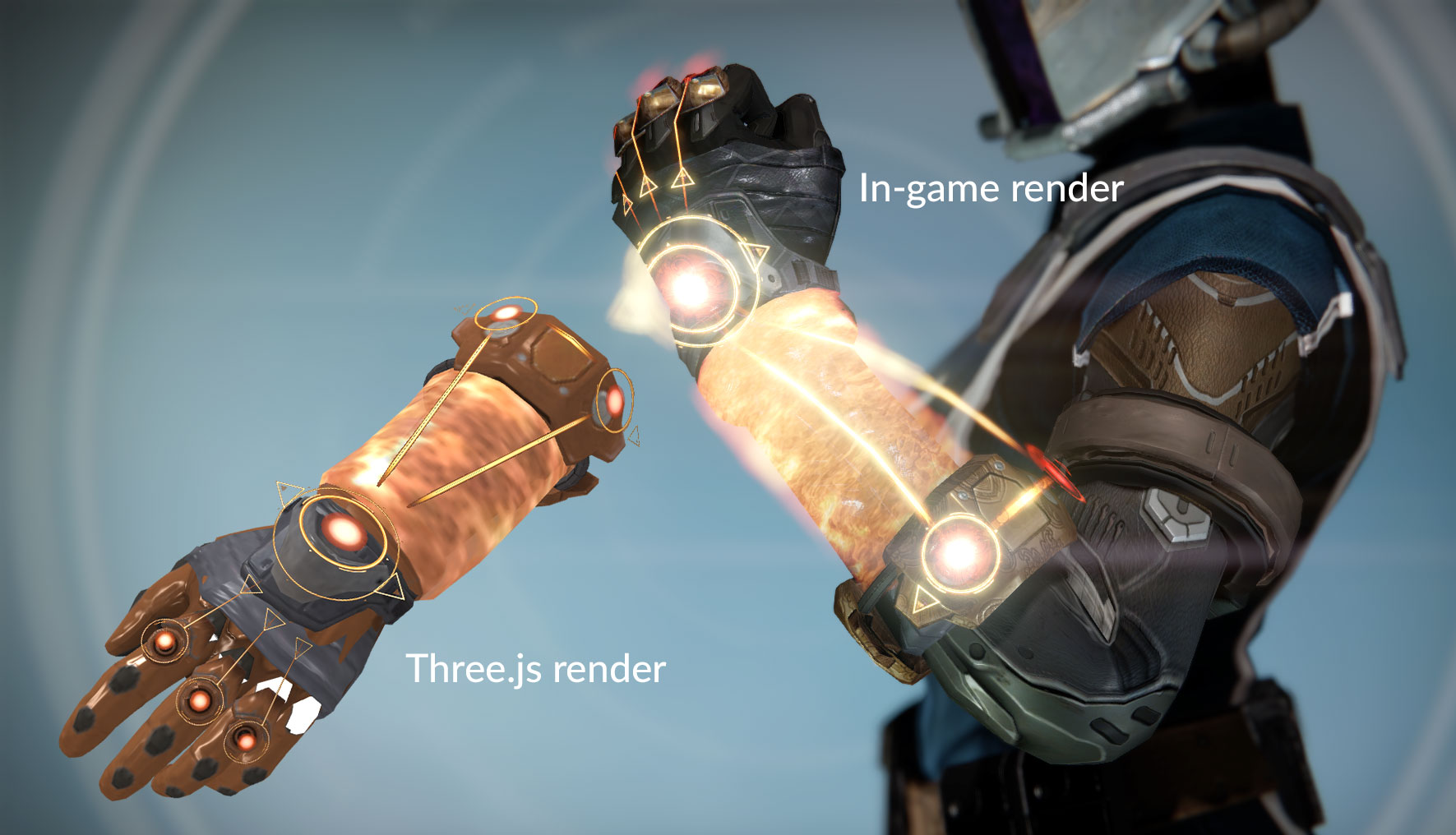 The Sunbreakers use multiple shaders allow Warlocks to harness the power of the Sun.